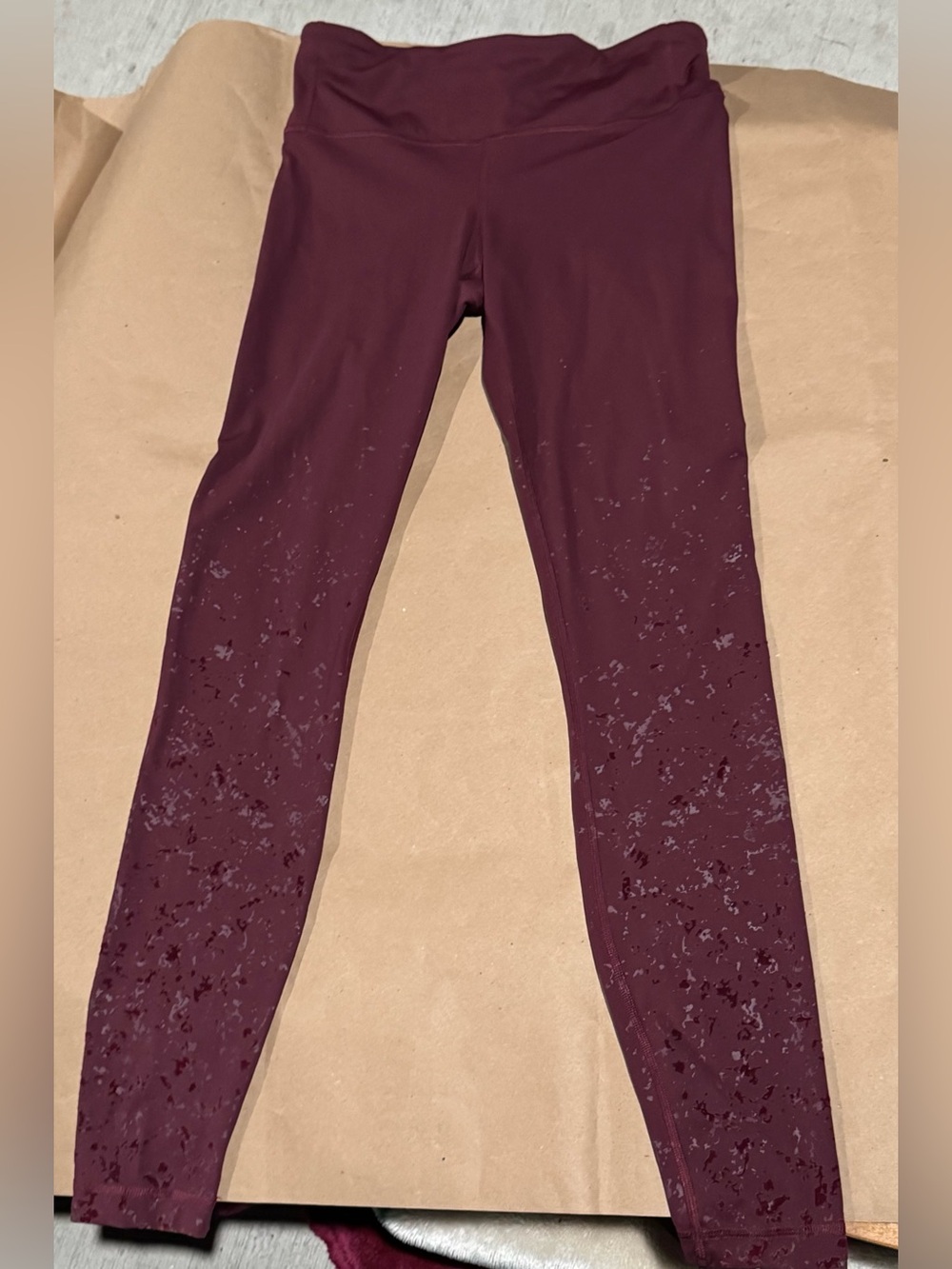 NWOT Lululemon Speed Wunder Mid-Rise Tight 28" Speckle Shine Garnet Size 6
